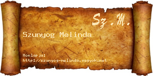 Szunyog Melinda névjegykártya